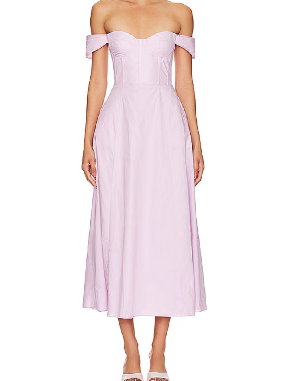x‎ REVOLVE Magdelena Midi Dress in Lilac
Bardot